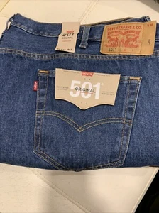 Levi's 501 Original Straight Leg Button Front Jeans StoneWash Size: W50 X L29 - Picture 1 of 3