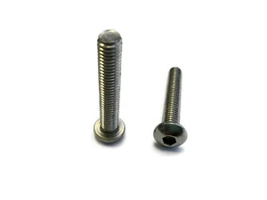 5/16-18 Standard Button Head Cap Allen Screw Bolt Motorcycle Hardware 2pcs - Picture 1 of 6