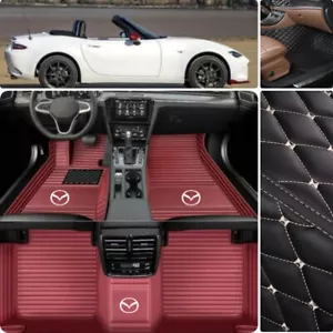 For Mazda MX-5/Miata Waterproof Auto Carpets Car Floor Mats Custom Liners Pads - Bild 1 von 20