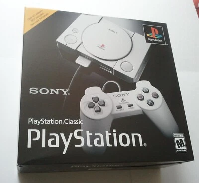 Playstation Classic NEW IN BOX SCPH-1000R HDMI Final Fantasy VII GTA Resident Ev - Image 1 of 4