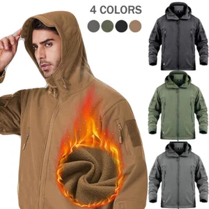 Chaqueta de esquí impermeable para hombre Chaquetas cálidas de invierno Abrigo de trabajo de lana térmica para nieve - Imagen 1 de 38