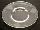 Decorative Etched Clear Glass Grape Saucer Plates