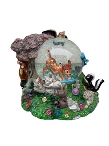 Disney Bambi And Friends Musical Snow Globe Song Waltz of the Flowers USED WORKS - Picture 1 of 12