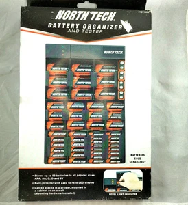 Battery Organizer and Tester North Tech Store and Test 53 Batteries NOS - Picture 1 of 4