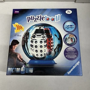 Doctor Who Junior Puzzleball Ravensburger Daleks 108 Pieces Matt Smith - Picture 1 of 3