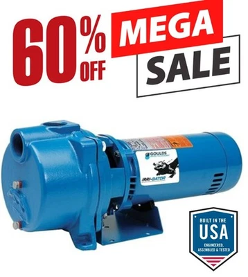 Goulds GT15 1.5HP Water Well Irrigation Sprinkler Pump 1PH 115/230V Self Priming - Image 1 of 3