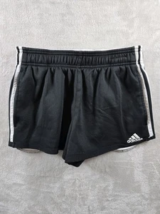 Adidas Shorts Youth Girls L 14/16 Black Running Gym Soccer 2" Inseam C85KU - Picture 1 of 10