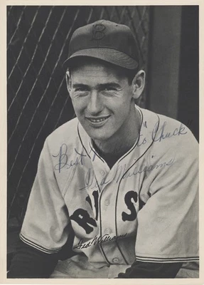 Ted Williams Auto 6.5x9 Photo Red Sox To Chuck Best Vintage Rookie Era Beckett - Image 1 of 3