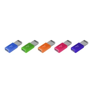 PNY USB 2.0 Flash Drives, 16GB, Assorted Colors, Pack Of 5 - Photo 1/6
