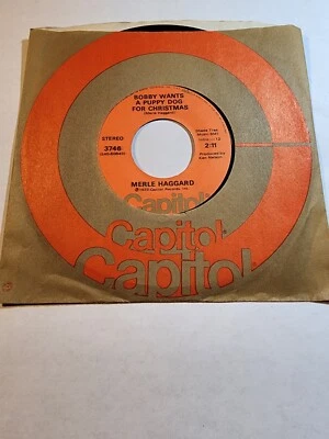 MERLE HAGGARD :BOBBY WANTS A PUPPY DOG FOR CHRISTMAS VG+ F270 - Image 1 of 2