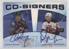 1999-00 Topps Stadium Club Co-Signers Brendan Morrison Chris Drury #CS1 Auto