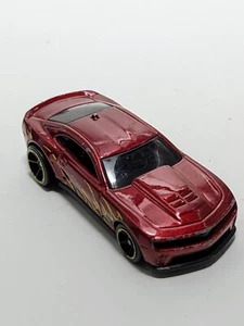 Hot Wheels 12 Chevy Camaro Zl Red W Flames 2011 Mattel Tm Gm - Picture 1 of 4