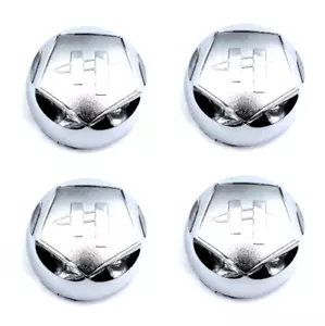 Set of 4 Helo Chrome Center Cap 3.5" 88mm OD for HE789 HE791 5X127 5x135 6x135 - Picture 1 of 7