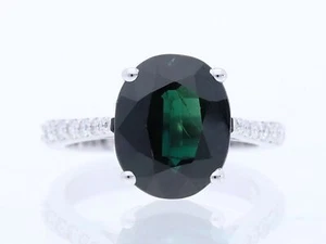 Top Preis Ring 5,83 ct. Brillanten Saphir 750 Gold Wert 4.900 EUR IGI Expertise - Bild 1 von 11