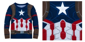 XS Size 4 Captain America Pajama Set NIP Disney Store - Picture 1 of 2