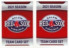 2021 Choice Team Card/Checklist - 2 Card Lot - Salem Red Sox - Boston Red Sox 