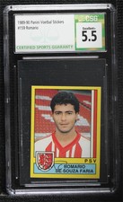 1989-90 Panini Voetbal 90 Album Stickers Romario De Souza Faria #159 CSG 5.5