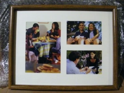 Marco de fotos de collage de madera coctelera de café con leche rústica Fetco 13*3/4" x 10-1/2" nuevo Foto 1 de 4