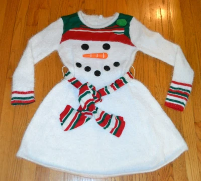 Vestido Pullover Para Mujer Born Famous Manga Larga Muñeco de Nieve Tejido Suave Talla: X-Grande Nuevo con Etiquetas Foto 1 de 4