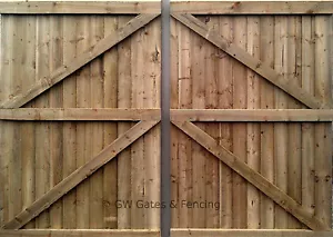 More details for wooden driveway gates, garden gates,double gates,featheredge gates 