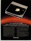 1985 Technics SL-6 Linear Tracking Turntable Pop Art Photo Vintage Print Ad  