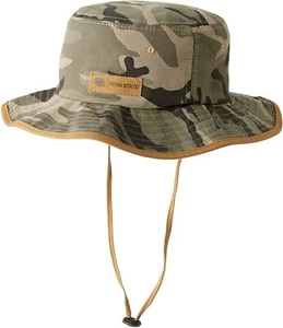 Penn State Nittany Lions Zephyr Machete Bucket Hat - Washed Camo Adult S/M NCAA - Picture 1 of 3