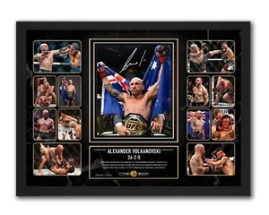 ALEXANDER THE GREAT VOLKANOVSKI UFC SIGNED LIMITED EDITION FRAMED MEMORABILIA - Picture 1 of 2