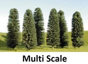 Multi Scale - CEDAR Trees - 36 each Assorted - 2" to 4" Tall - BAC-32159 - Picture 1 of 2