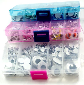 Wackelaugen Box /Sets 470-535 Stück Selbstklebend/4mm-20mm / Bunt/ Schwarz -Weiß - Bild 1 von 9