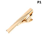 1Pc Simple Style Necktie Clip For Men Pin Clasp Short Clip Gold Color Tie Cli wi