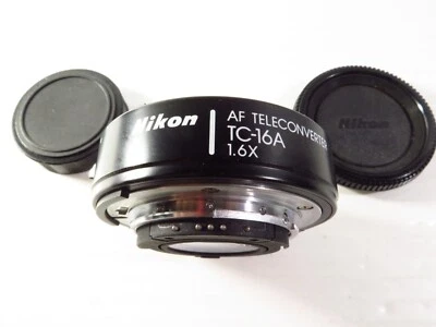 Nikon TC-16A AF Teleconverter 1.6x TC16A for Nikon F w/ Caps, FREE 2-3 Day Ship! - Image 1 of 4