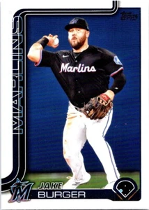 2025 Topps Series 1 - Jake Burger Miami Marlins #330 - Picture 1 of 2
