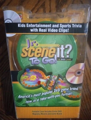 Jr Scene It? To Go The DVD Game Portable Case Travel Kids Trivia NEW Sealed - Image 1 of 4