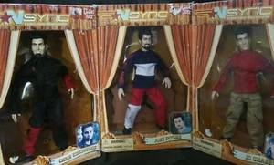 NSYNC Collectible Marionette Dolls J Fatone, C Kirkpatrick, JC Chasez SET OF 3 - Picture 1 of 6
