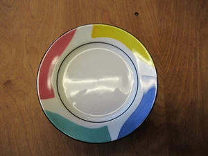 Plato de ensalada Pier 1 PER113 Italia 8" azul verde amarillo rosa 1 ea 5 disponible - Imagen 1 de 8