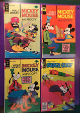 4 Vintage Walt Disney Mickey Mouse Gold Key  Comic Books! 1970's Nostalgia!
