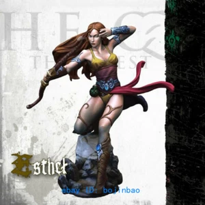 1/24 Scale Figure Model Kits Unpainted Elf Female Warrior Archer Resin On Stand - Picture 1 of 1