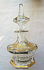 Flacon à parfum, cristal BACCARAT, doré à l'or fin, Napoléon Empire