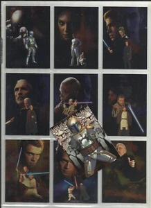 2002 Star Wars: Attack of the Clones (Topps) SILVER FOIL Set of 10 Cards (1-10) - Bild 1 von 2