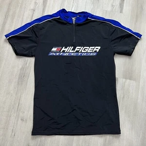 Vintage TOMMY HILFIGER Athletics Cycling Biking Shirt Jersey Men’s MEDIUM 90s - Picture 1 of 4