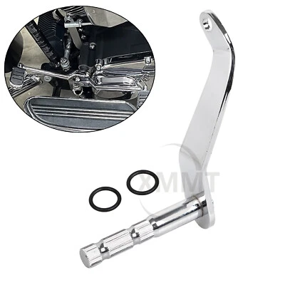 Brazo de palanca de cambios estriado cromado para Harley Softail Fat Boy FLSTF Foto 1 de 4