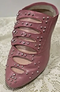 Zapato de cerámica rosa victoriana arreglos florales lápices regalos decorativos - Imagen 1 de 7