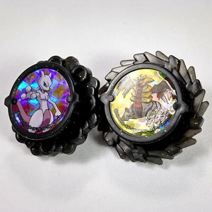 Pokemon BW Battle Wheel Strike - Mewtwo Giratina Spinning Top Nintendo Go Galar - Picture 1 of 2