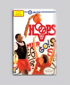Hoops NES - 2"x3" Fridge MAGNET (nintendo retro