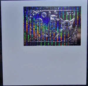 Mongolia - DELUXE - Animals Cat Rabbit MNH Silver Holographic Stamp - Picture 1 of 3