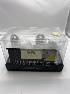 Juego de coctelera de sal y pimienta Urban Bungalow India elefantes blancos caja nueva - Imagen 1 de 4