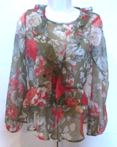 Belle Sky pidocchio donna XS verde rosso bianco con volant - Foto 1 di 6