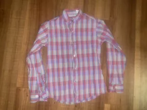 Camicia vintage Christian Dior anni '70 Ls cotone flanella taglia 6 S/m - Foto 1 di 4