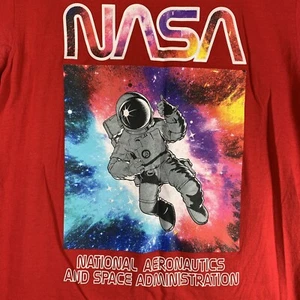 Akademiks NASA Men's Large Crew Neck Short Sleeved T-Shirt Red - Picture 1 of 6
