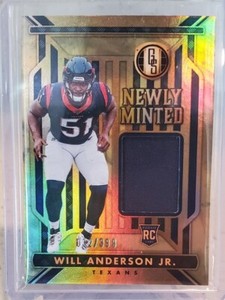 2023 Gold Standard Will Anderson Jr Newly Minted Jersey #32/399